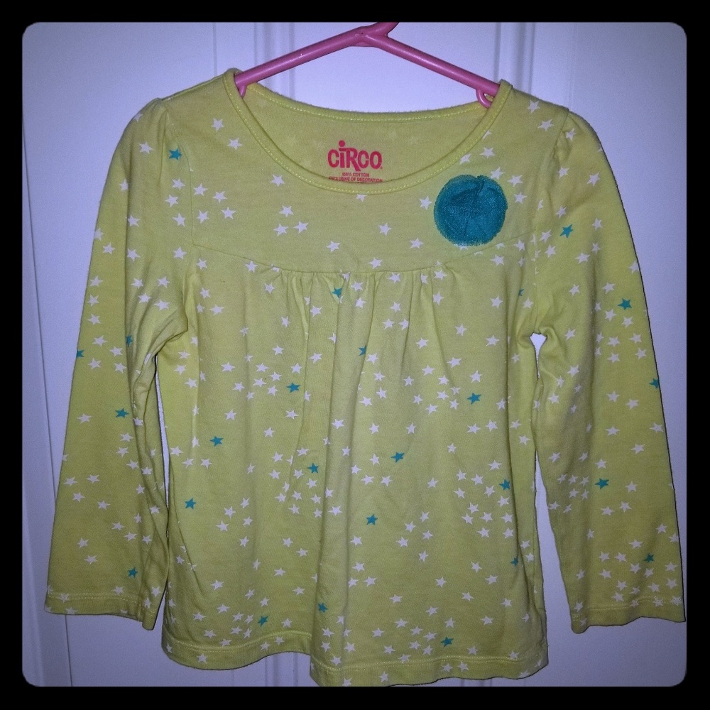 Girls star green long sleeve
